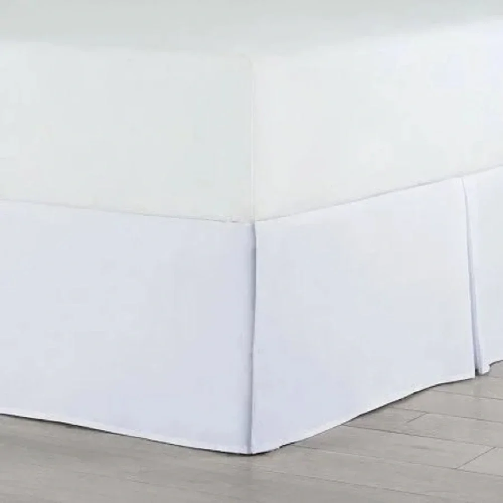 Martex Inverted Pleat Bedskirt King Size, White